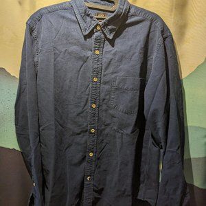 Navy Button Down